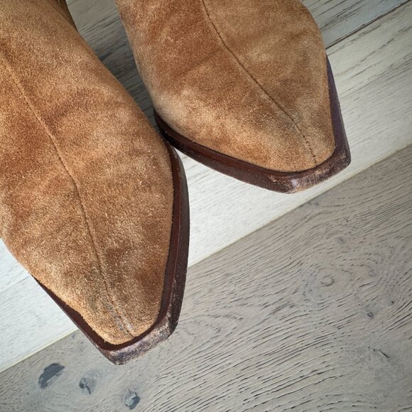 rag & bone Westin Pointed-Toe Suede Low-Heel Booties 38.5 - Picture 7 of 13